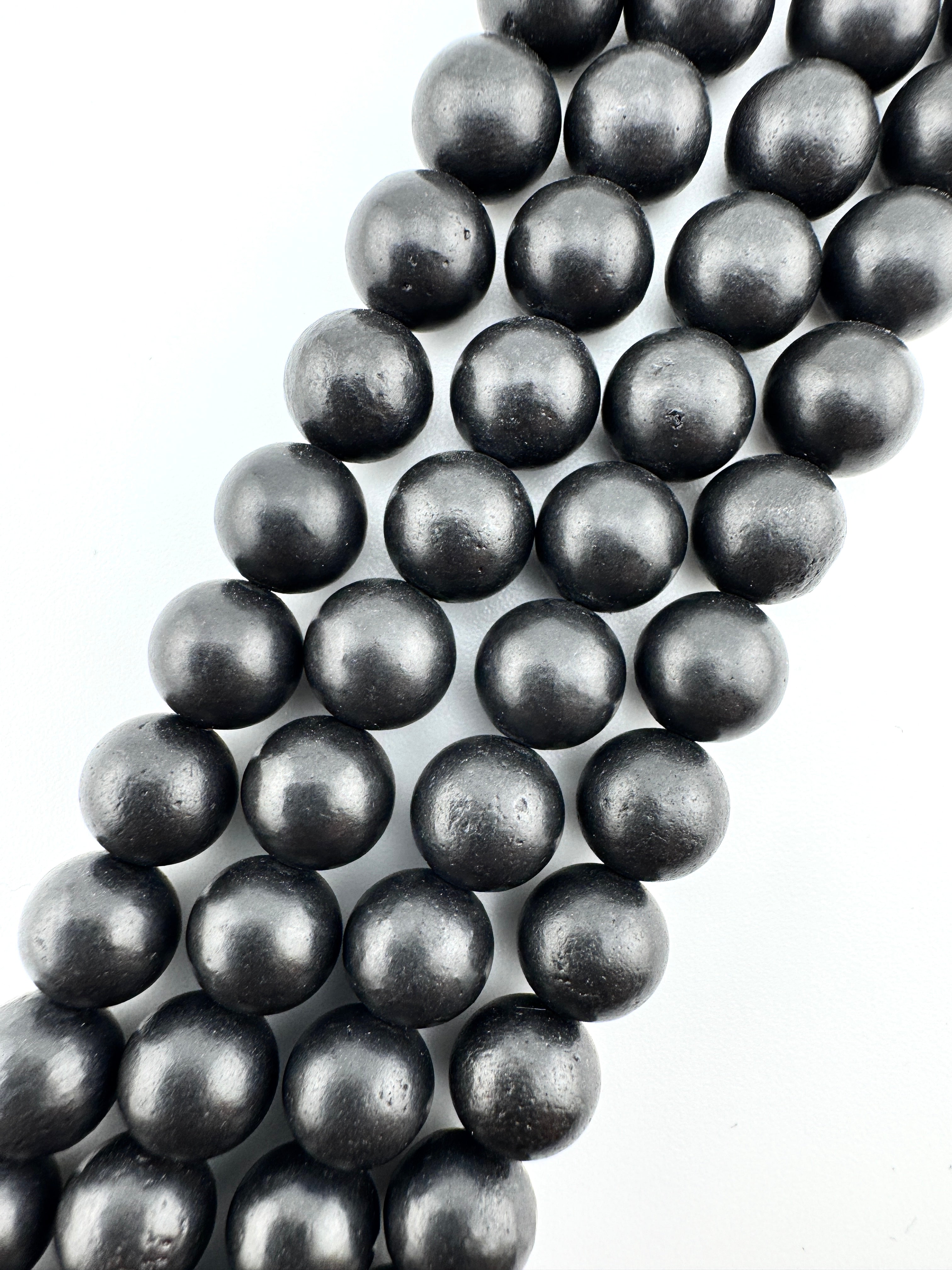 Shungite Beads Available in 6mm, 8mm Sizes