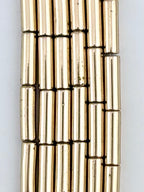 13x4mm Hematite Column Beads Gold