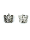 12mm Butterfly Charm Rhodium