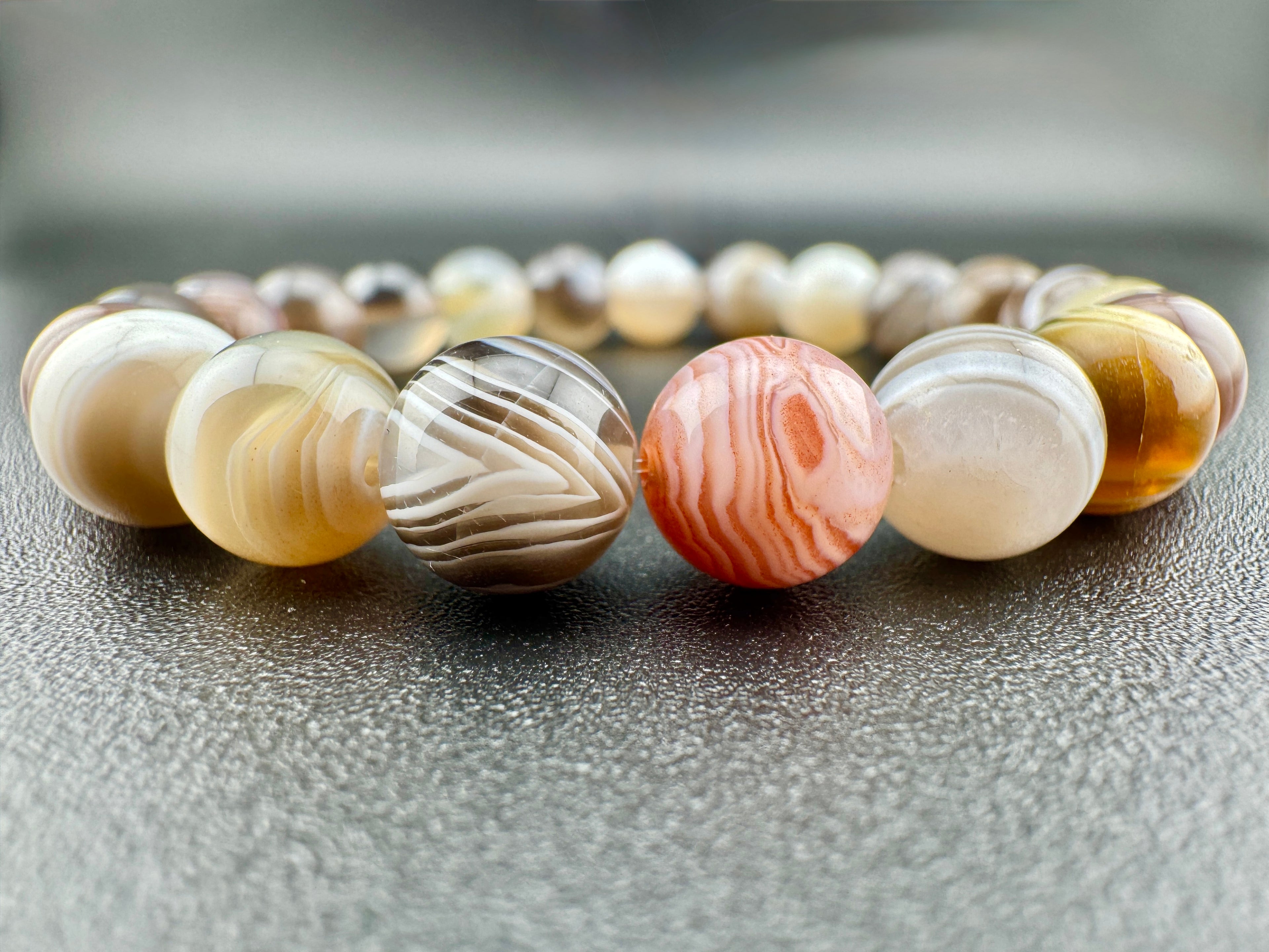 Botswanna Agate Beads Available in 4mm, 6mm, 8mm, 10mm Sizes