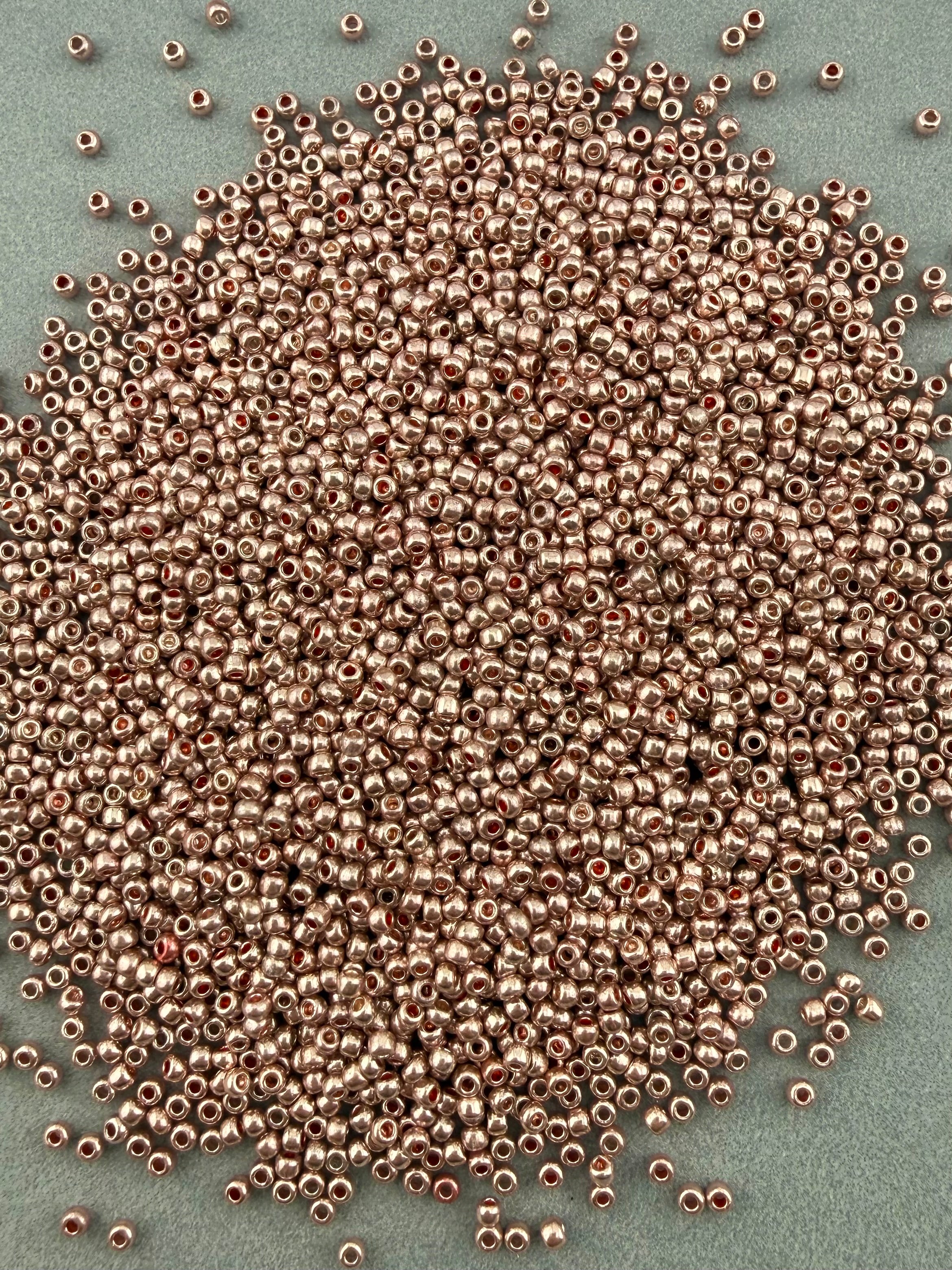 Mino Seed Beads 11/0 Metallic Rose Gold