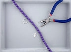 8mm Round Hematite Matte Coat Purple
