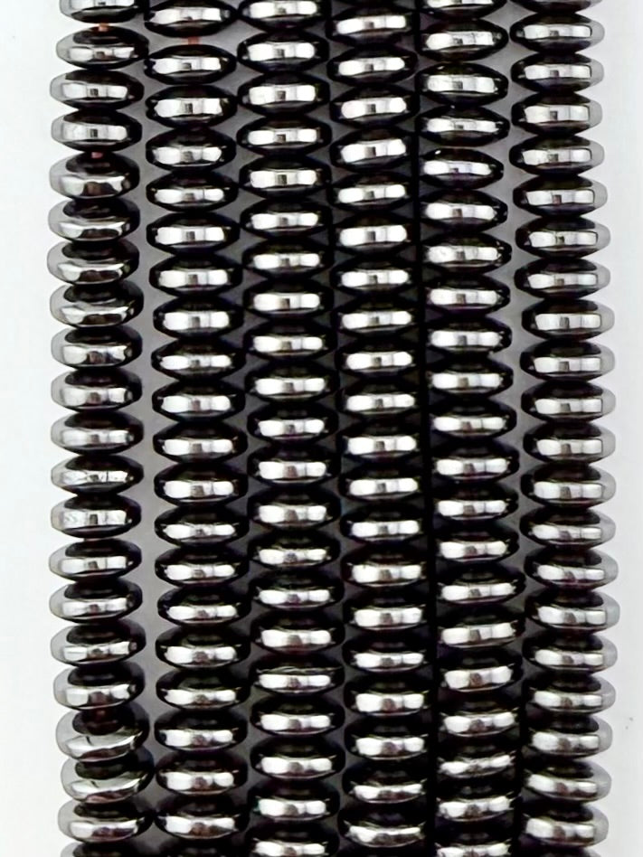 3x6mm Hematite Disk Beads