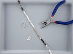 4.5x6mm Hematite Butterfly Beads Rhodium