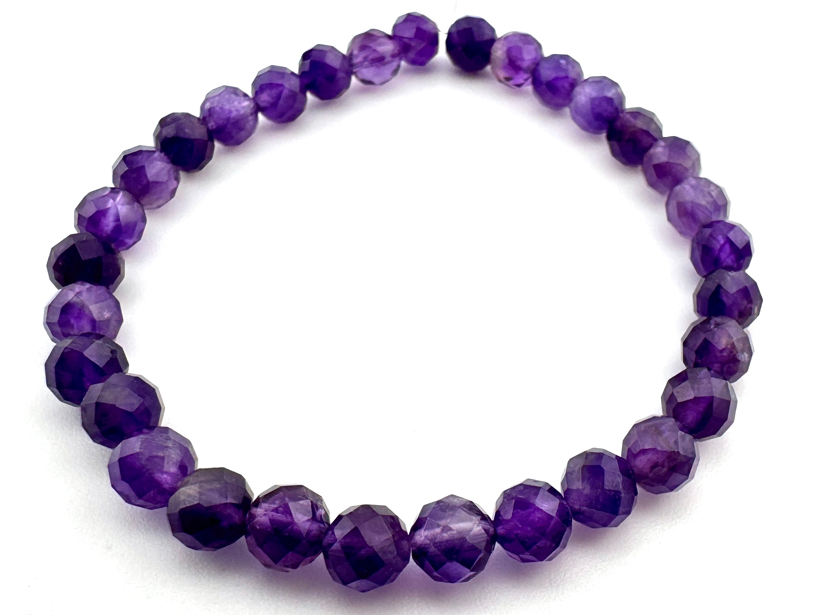 Rondelle Cut Amethyst Beads Available in 6mm Sizes
