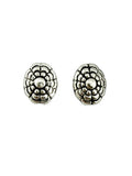 10x8mm Oval Spacer Bead Rhodium