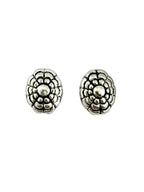 10x8mm Oval Spacer Bead Rhodium