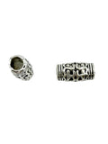11.5x6mm Barrell Spacer Rhodium