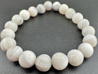 Matte White Lace Agate Beads Available in 6mm, 8mm Sizes