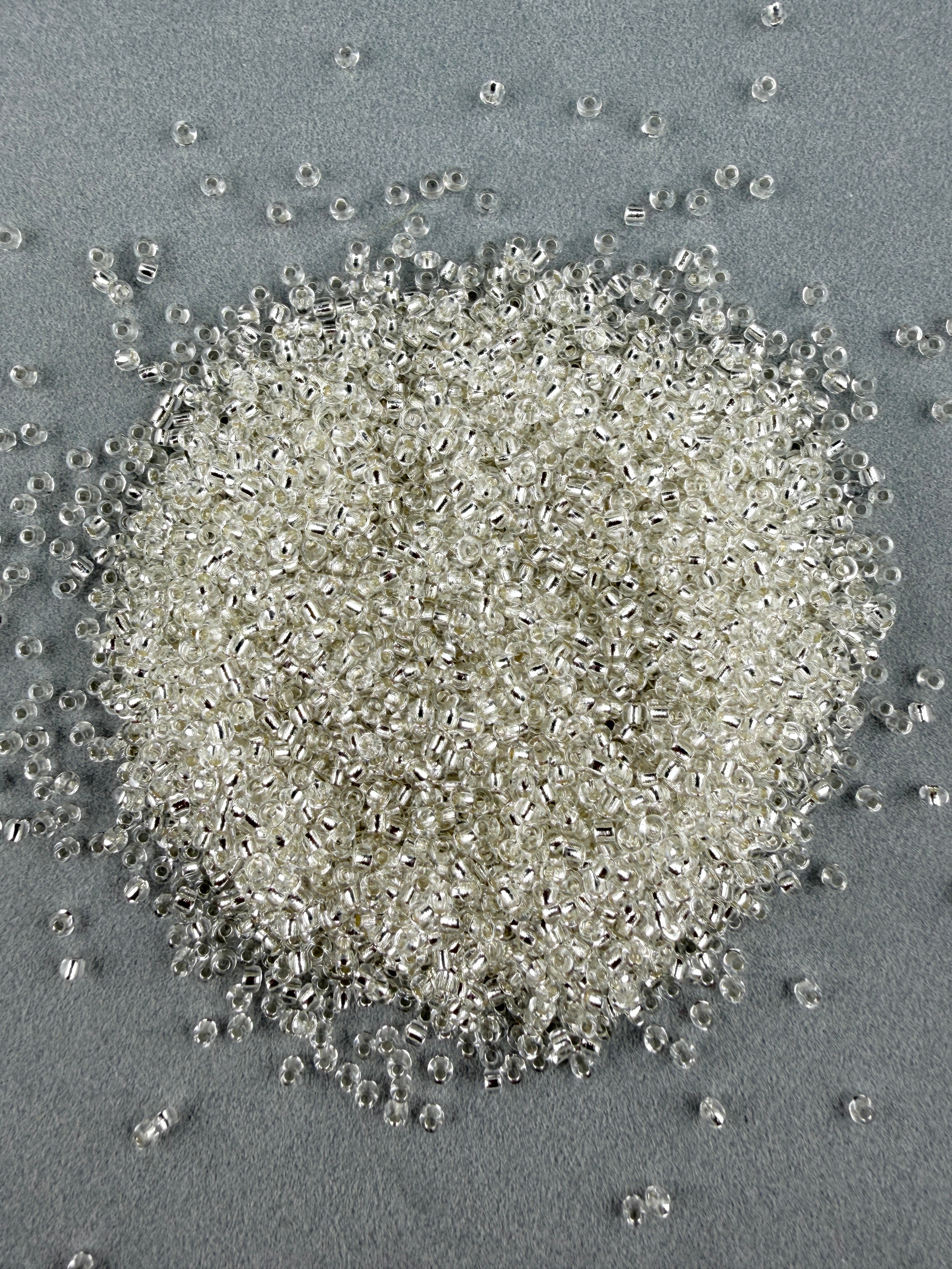 Mino Seed Beads 11/0 Crystal Silverlined