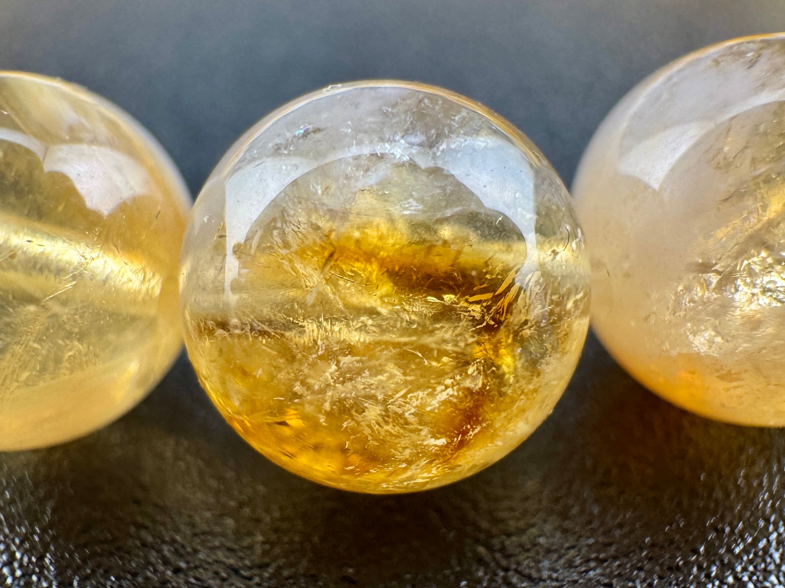 Citrine Beads Available in 6mm, 8mm, 10mm, 12mm Sizes