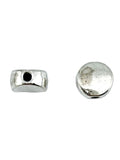 6x3mm Rhodium Spacer Flat Disk