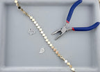 3x8mm Clover Hematite Beads Gold