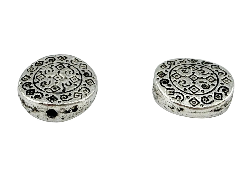 12x4mm Spacer Disk Rhodium