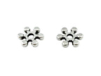 1.5x6.5mm Daisy Spacer Rhodium