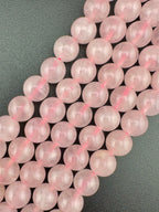 Madagascar Rose Quartz Beads Available in 8mm Sizes