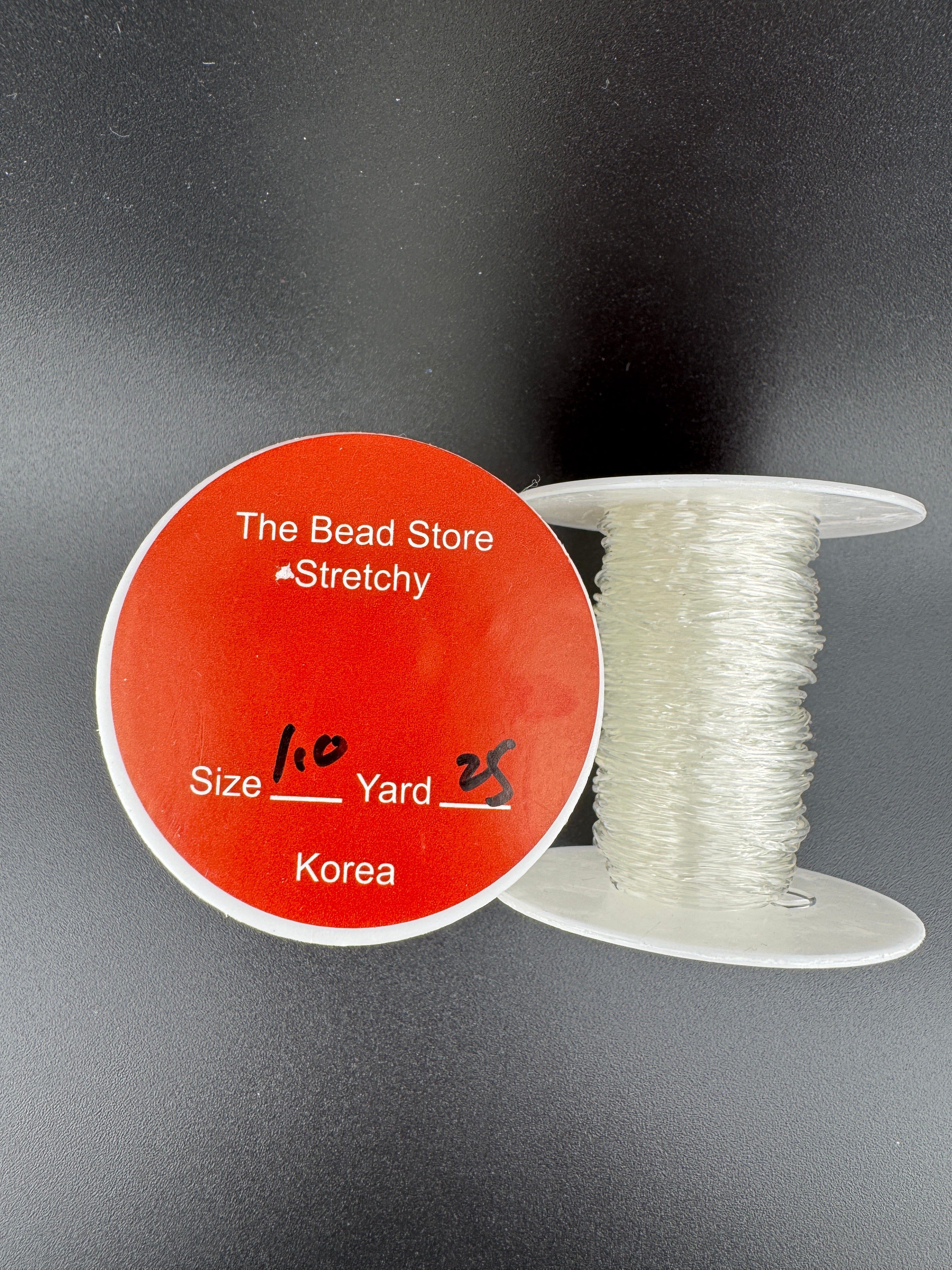 TBS Korean Elastic Cord Available in 0.8mm and 1.0mm Clear 25 yard Roll