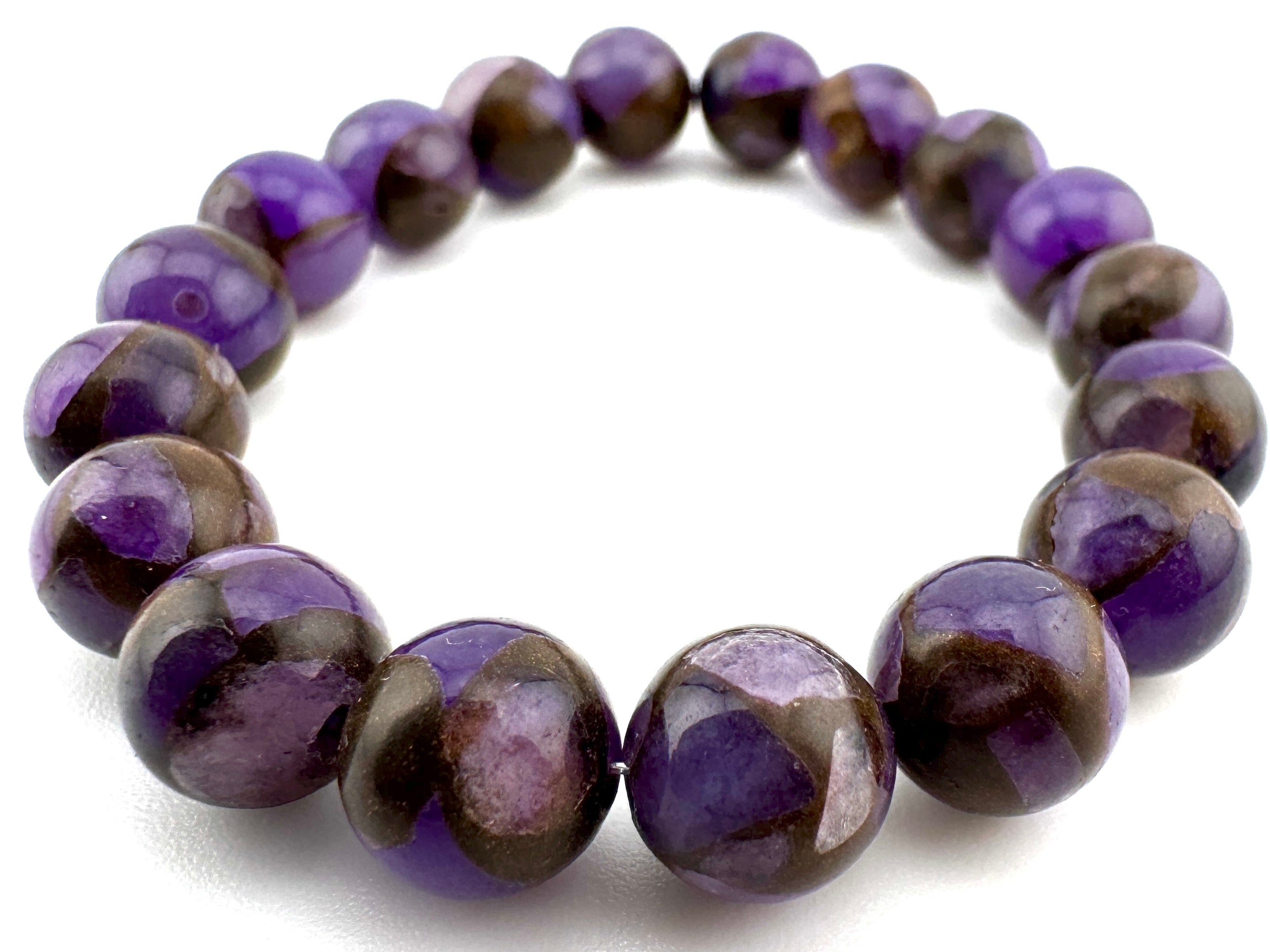 Suspended Copper Purple Beads Available in 6mm, 8mm Sizes