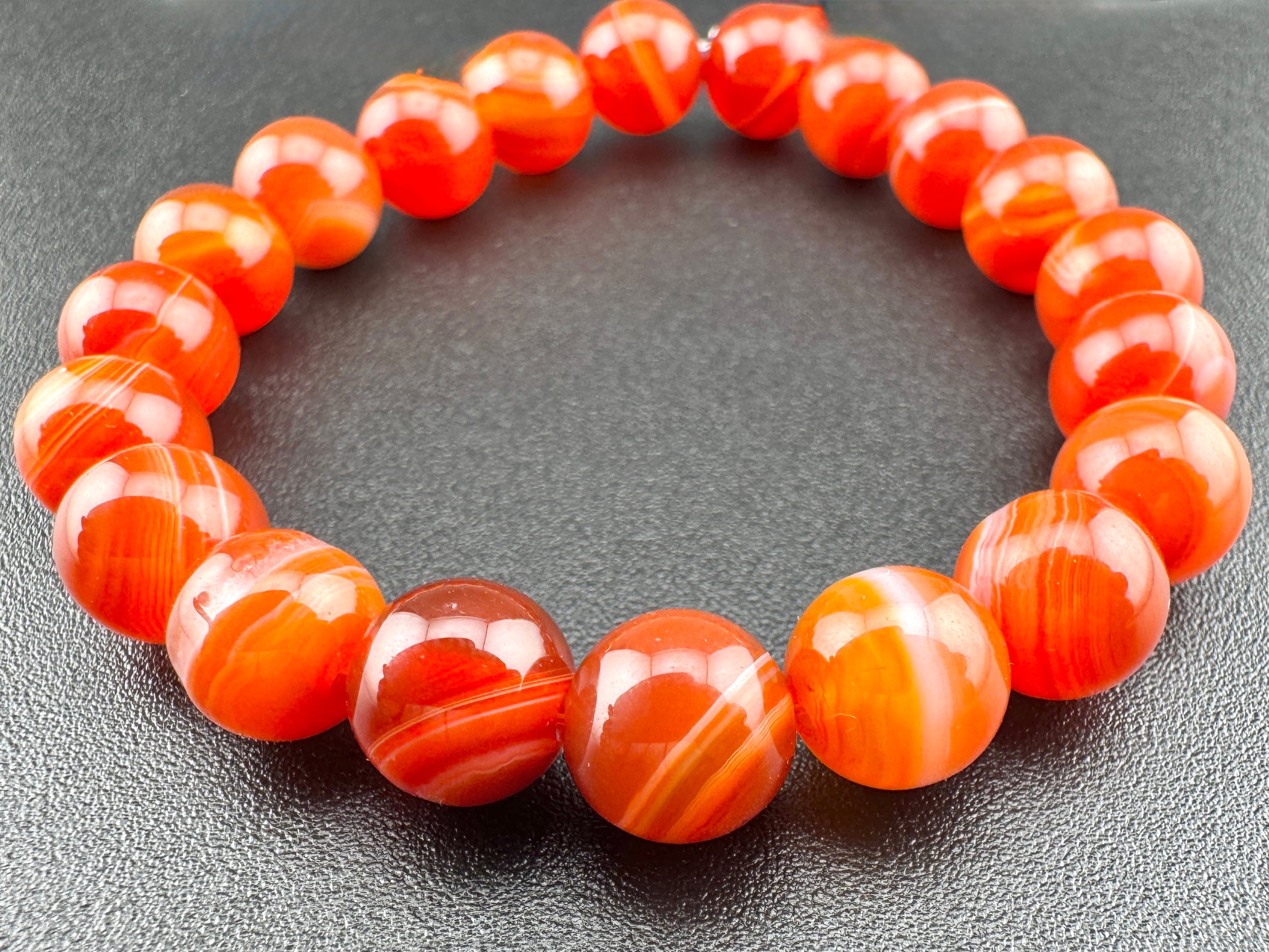 Banded Carnelian Agate Beads Available in 6mm, 8mm, 10mm Sizes