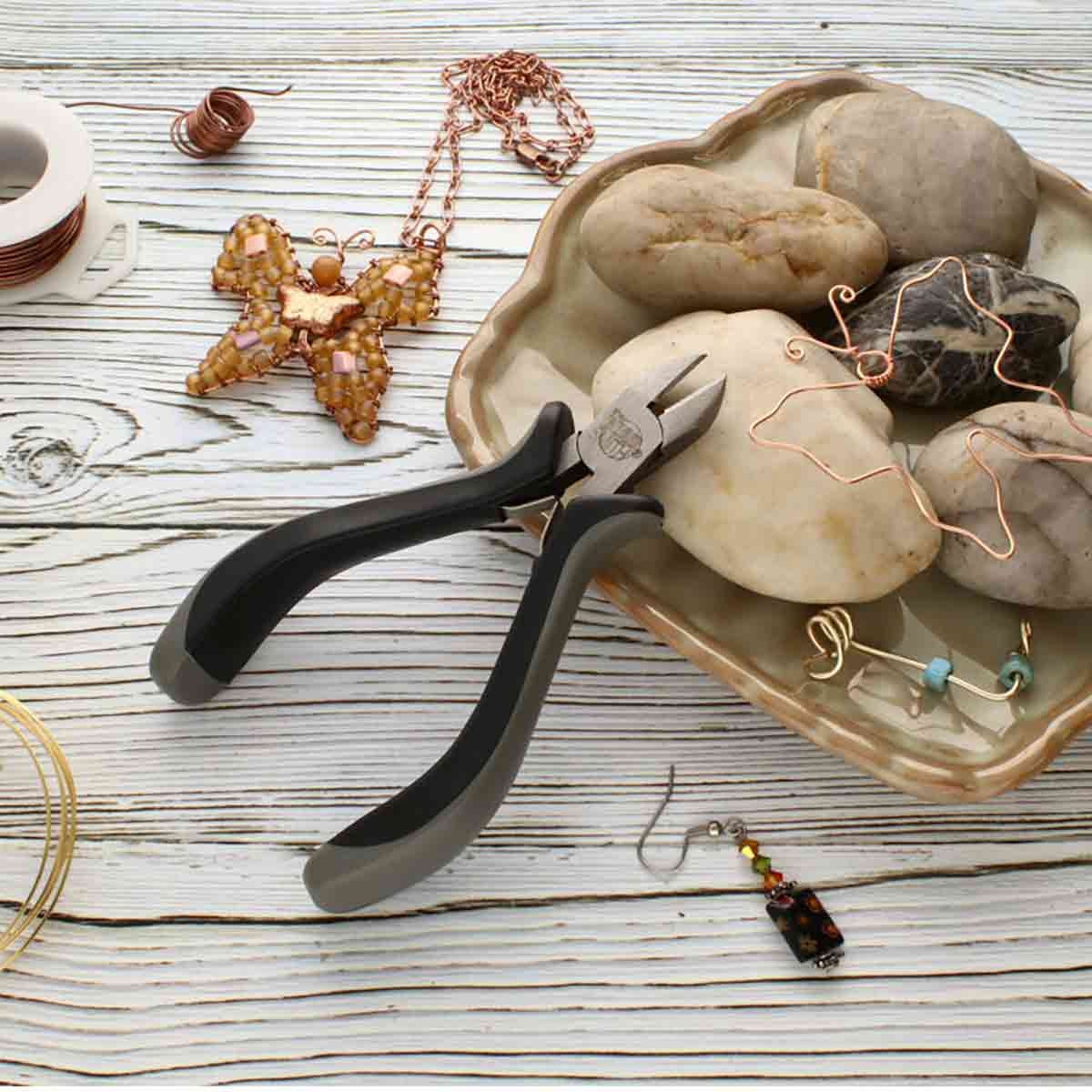 Ergonomic Side Cutter Pliers – Lap Joint for Jewelry & Wire Cutting