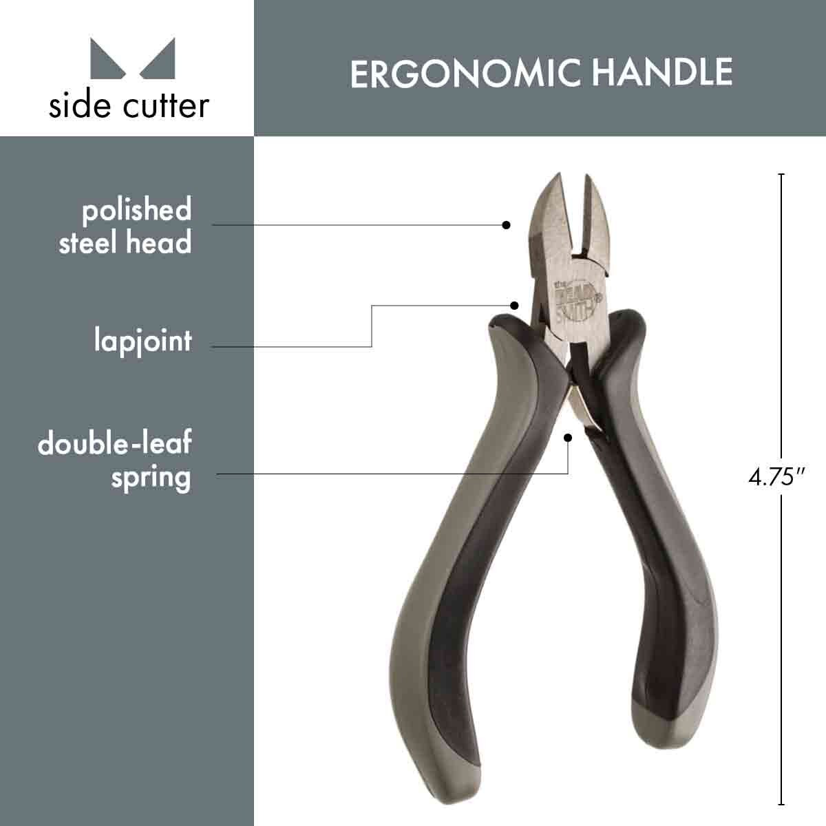 Ergonomic Side Cutter Pliers – Lap Joint for Jewelry & Wire Cutting