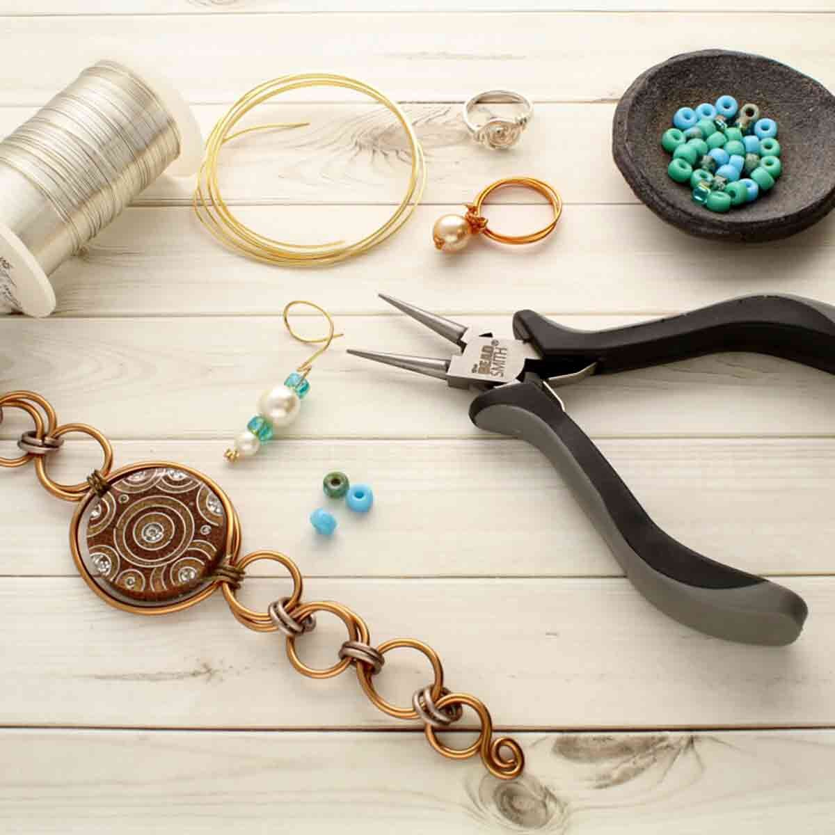 Ergonomic Round Nose Lap Joint Pliers – Precision Loop-Forming Tool for Jewelry Making & Wire Wrapping