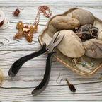 Ergonomic Flat Nose Lap Joint Pliers for Jewelry Making, Wire Shaping & Repairs