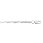 Sterling Silver 2.2mm Figaro Chain Necklace (16-Inch)