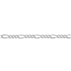 Sterling Silver 2.2mm Figaro Chain Necklace (16-Inch)