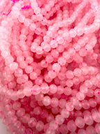 3.5mm Faceted Rose Quartz Beads