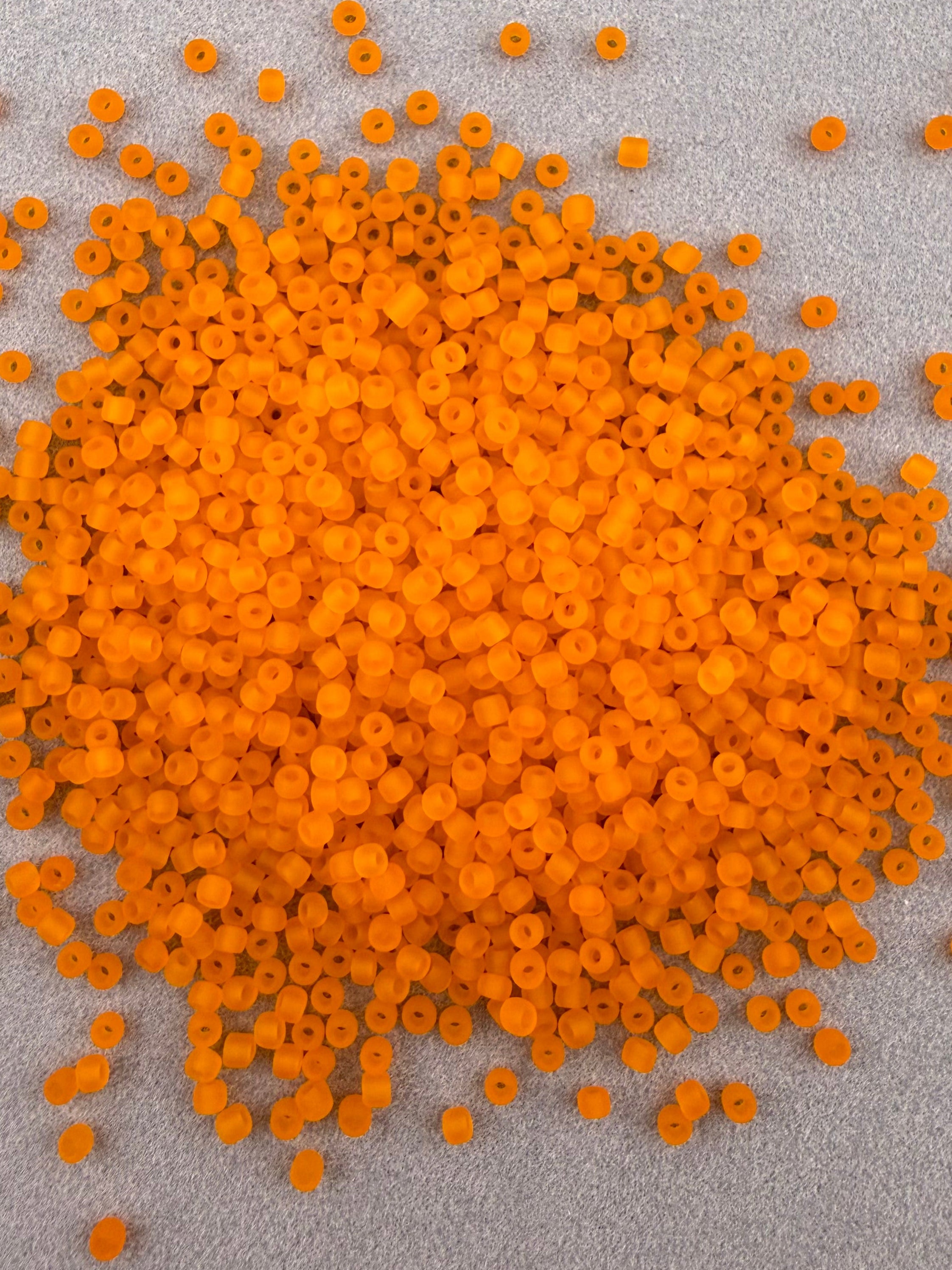 Mino Seed Beads 11/0 Matte Transparent Orange