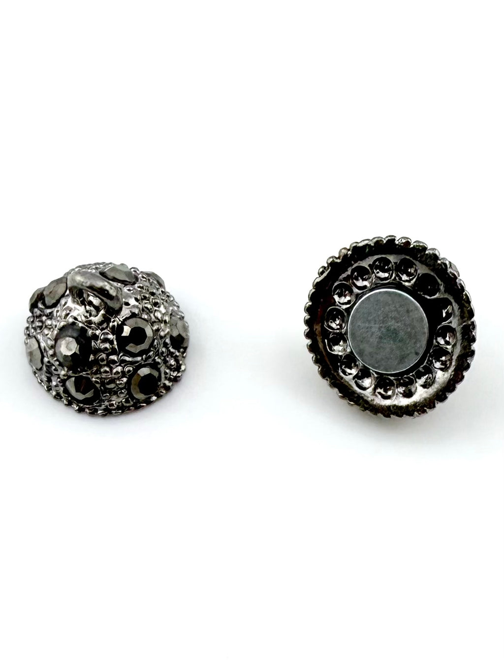 12.5mm Round Magnetic Claps Gunmetal