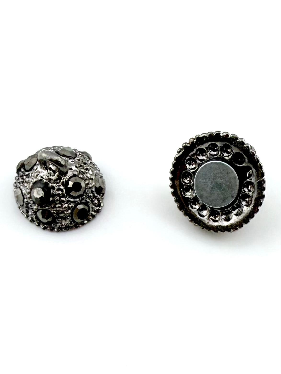 12.5mm Round Magnetic Claps Gunmetal