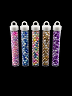 Clear Plastic Bead Storage Tubes – 11 Pieces
