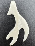 55mm Bone Antler Pendant – Hand Carved Bone, Tribal & Indigenous Style