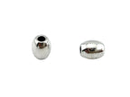 5x3mm Barrell Spacer Rhodium