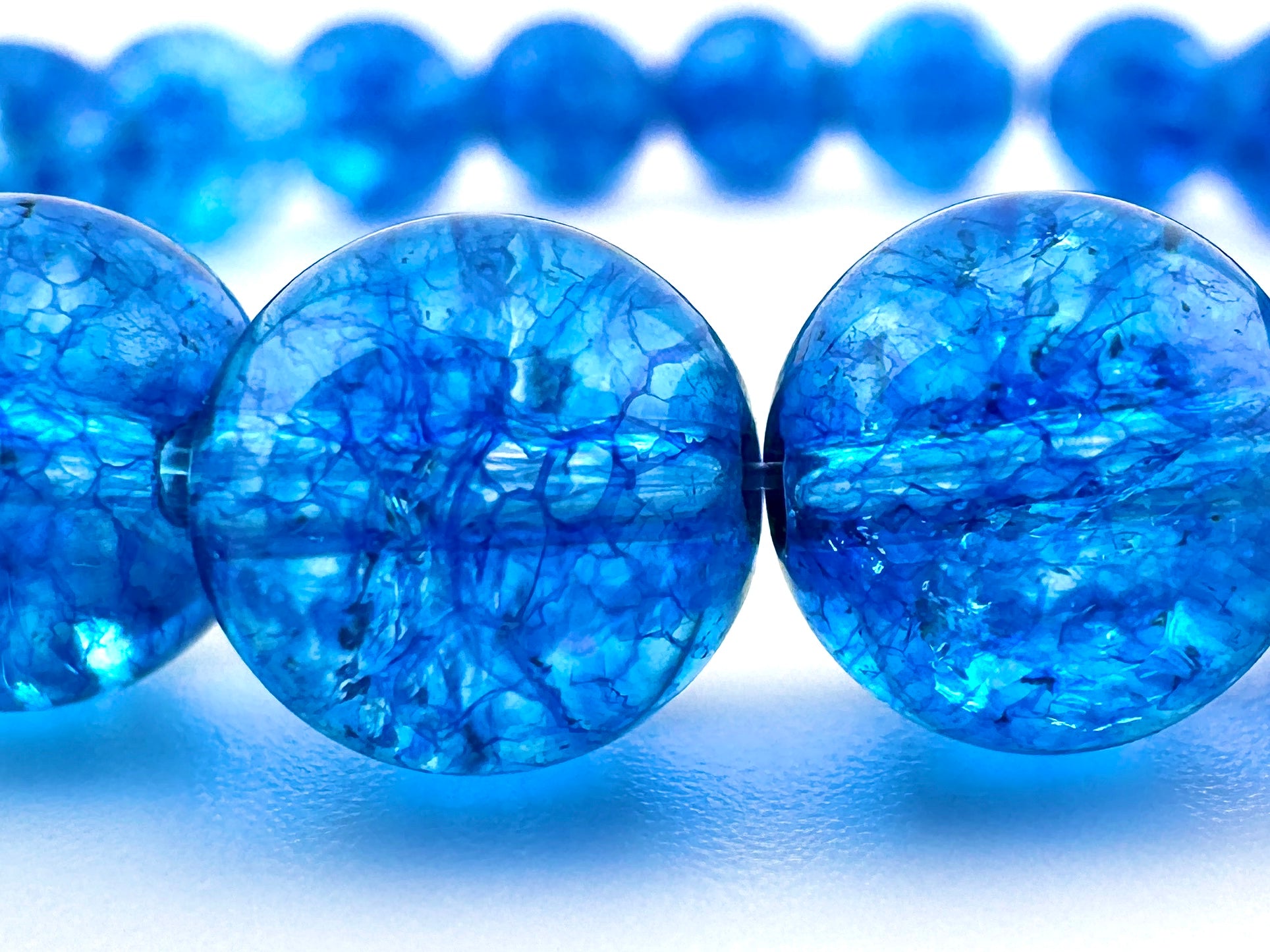 Blue Aura Quartz Beads Available in 6mm, 8mm Sizes