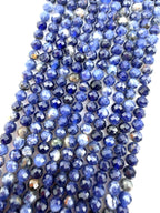 3mm Faceted Sodalite Beads