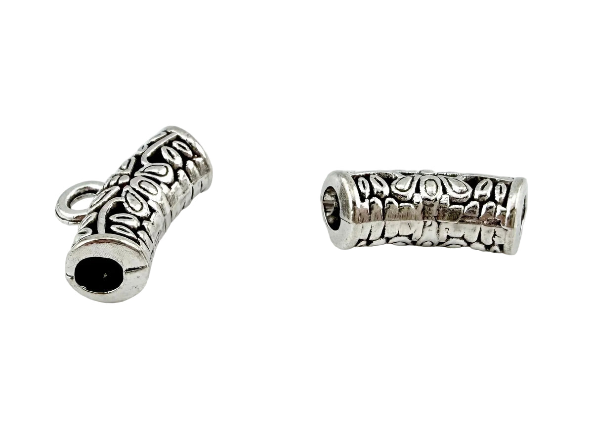 14x10mm Arched Barrell Spacer Rhodium