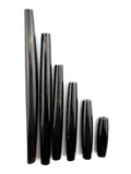 Black Buffalo Bone Pipe, Standard thickness  1–4inch Carved Bone Pieces for Jewelry & Crafts