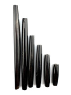 Black Buffalo Bone Pipe, Standard thickness  1–4inch Carved Bone Pieces for Jewelry & Crafts