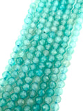 3mm Faceted Blue Amazonite Beads
