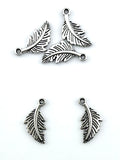 19mm Leafe Charm Rhodium