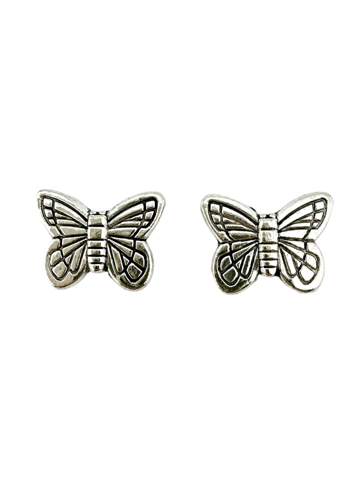 11x14mm Butterfly Spacer Bead Rhodium