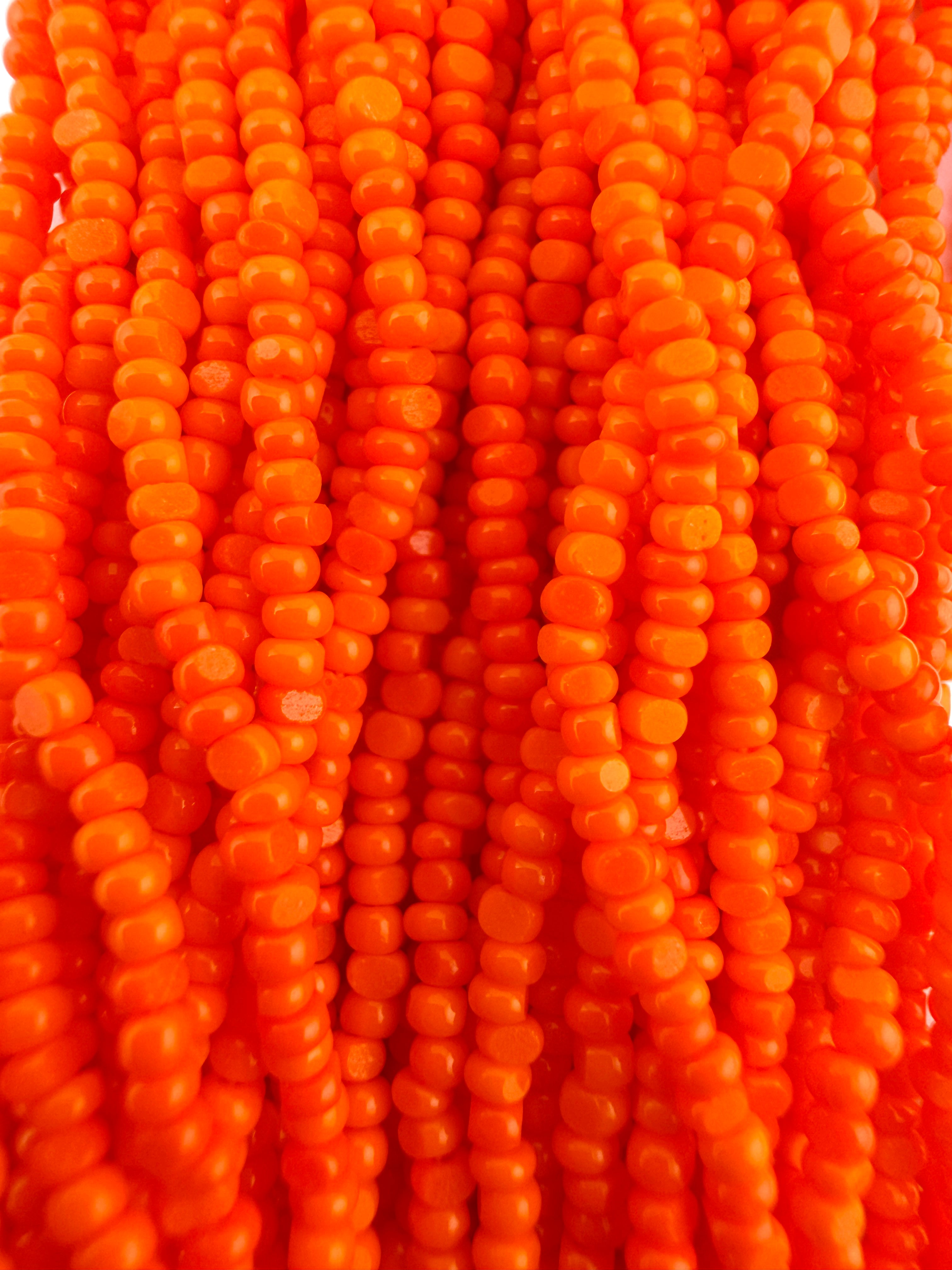11/0 Sheen Chartlotte 2-Cut Opaque Orange Hank