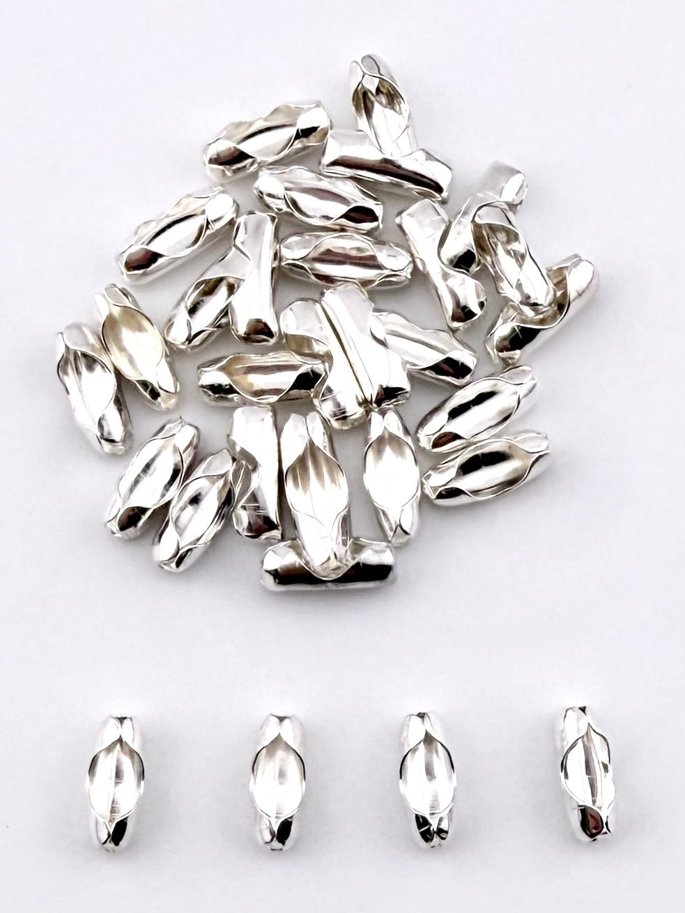 2mm Ball Chain Lasp Silver
