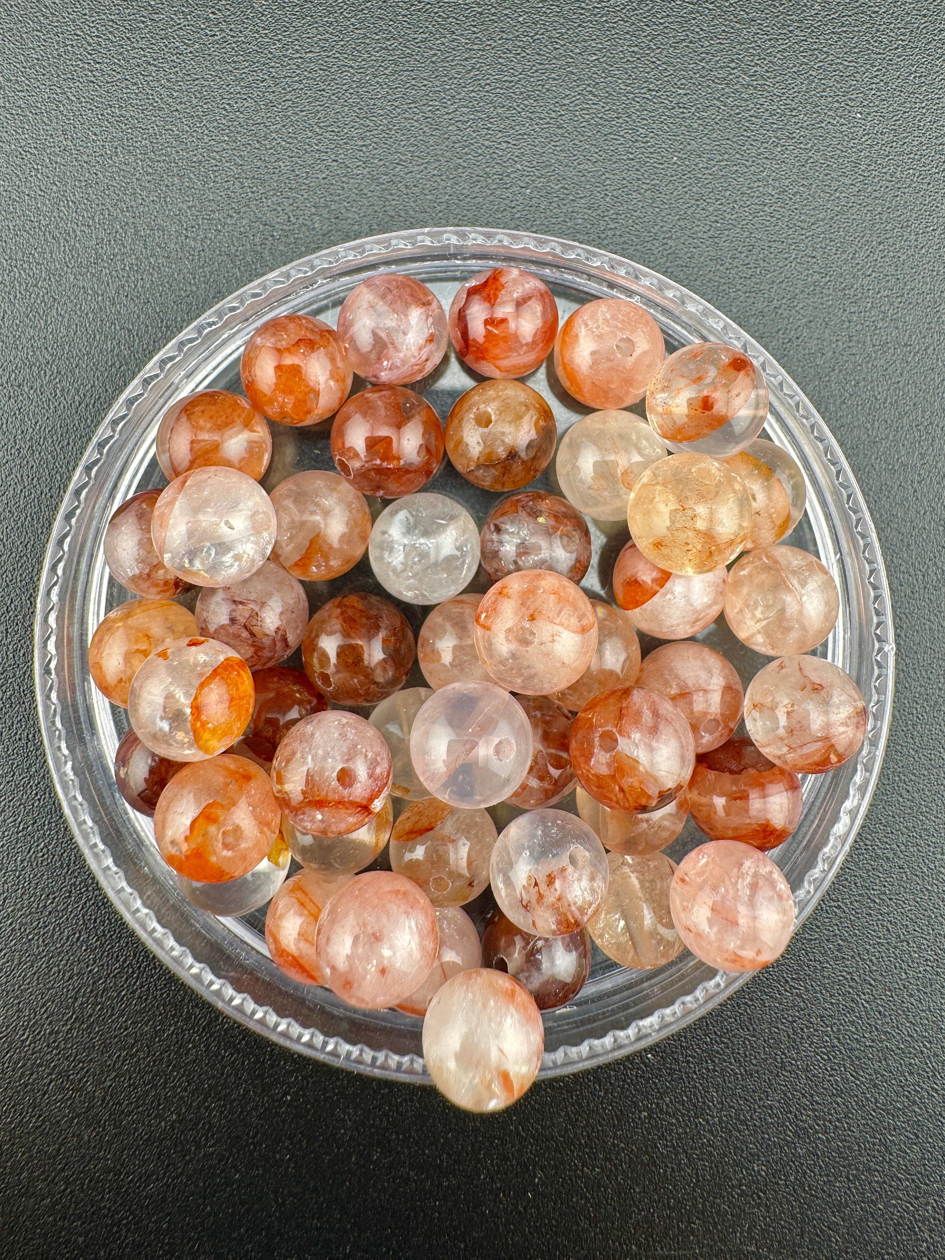 Fire Quartz Beads Available in 6mm, 8mm, 10mm, 12mm Sizes