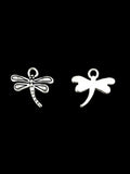 15mm Dragon Fly Charm Rhodium