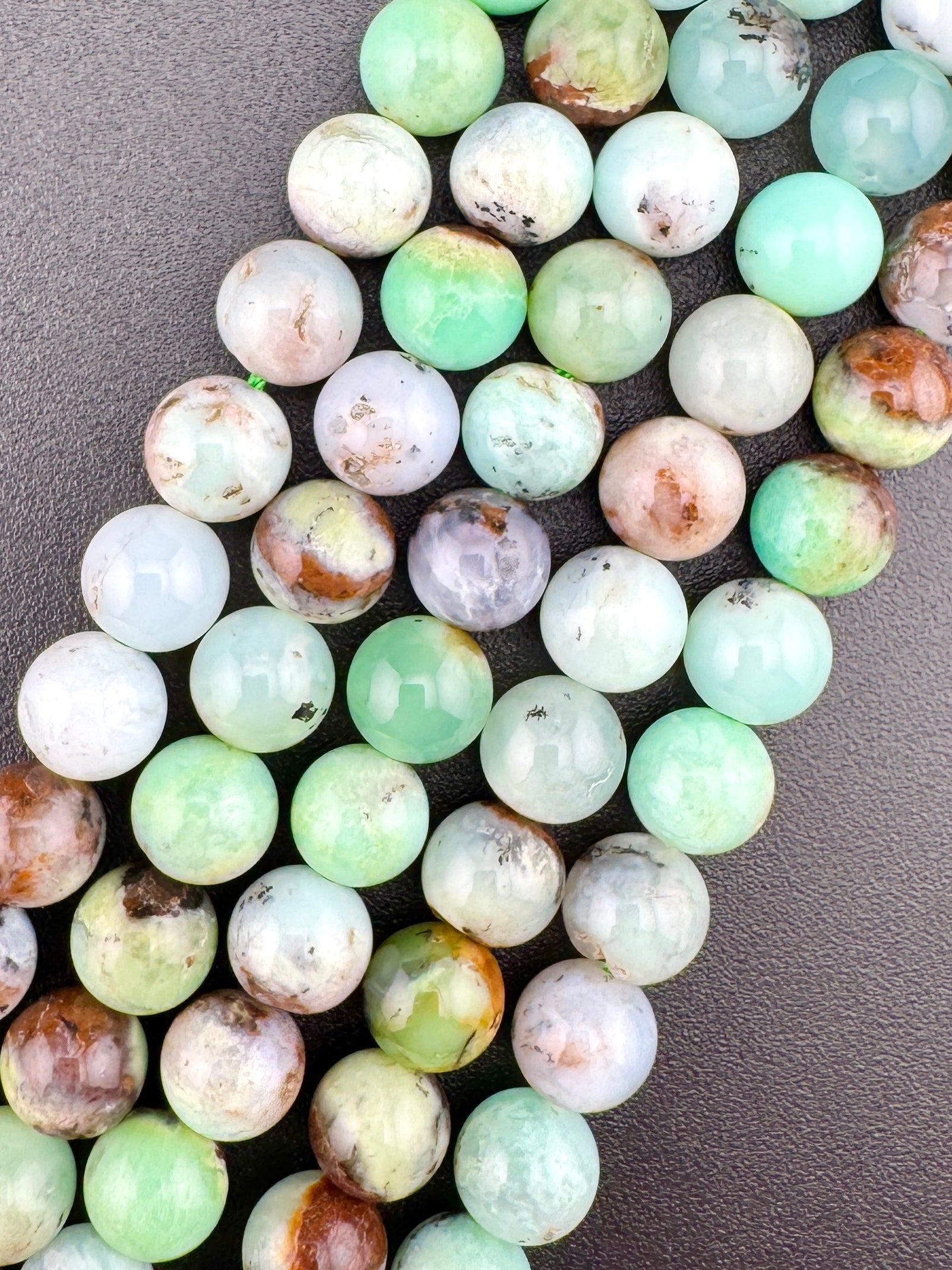 Chrysoprase Beads Available in 6mm, 8mm Sizes