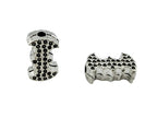 12x7mm Bat Guy Symbol Spacer Rhodium